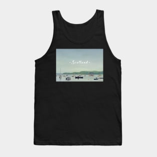 Argyll Coastline With Boats Tank Top